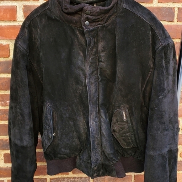 Members‎ Only  Fleece Lined  Leather bomber 46 - Picture 3 of 16